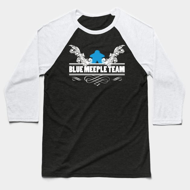 Blue Meeple Team Baseball T-Shirt by Shadowisper